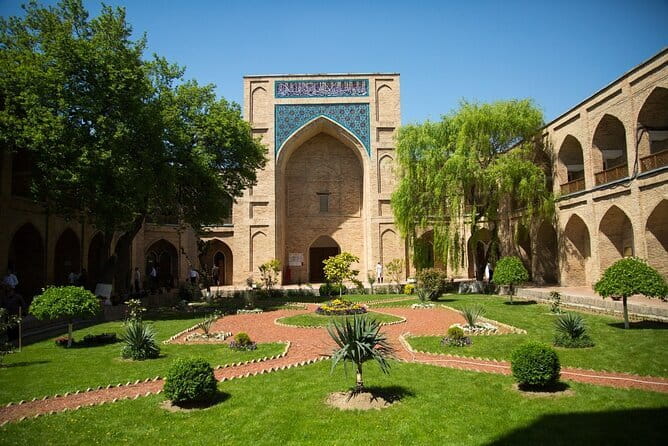 Colourful Uzbekistan - Khiva: Itchan Kala in daylight and Khast Imam’s religious treasures